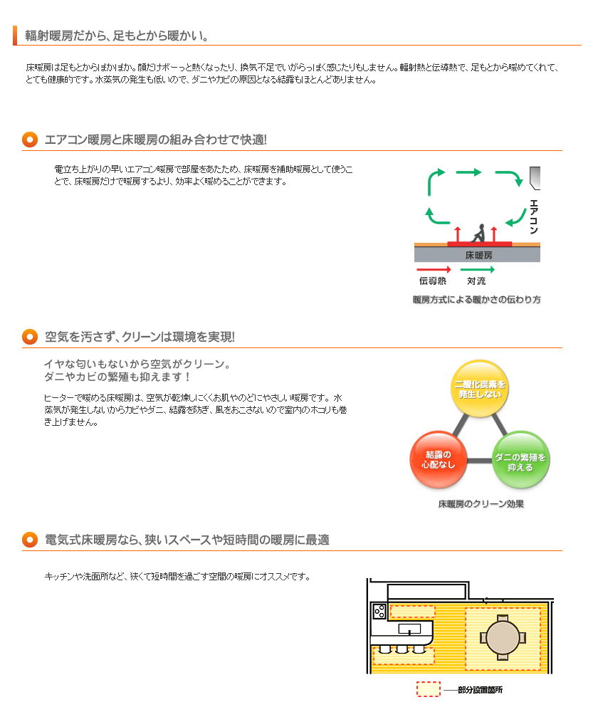 電気床暖房